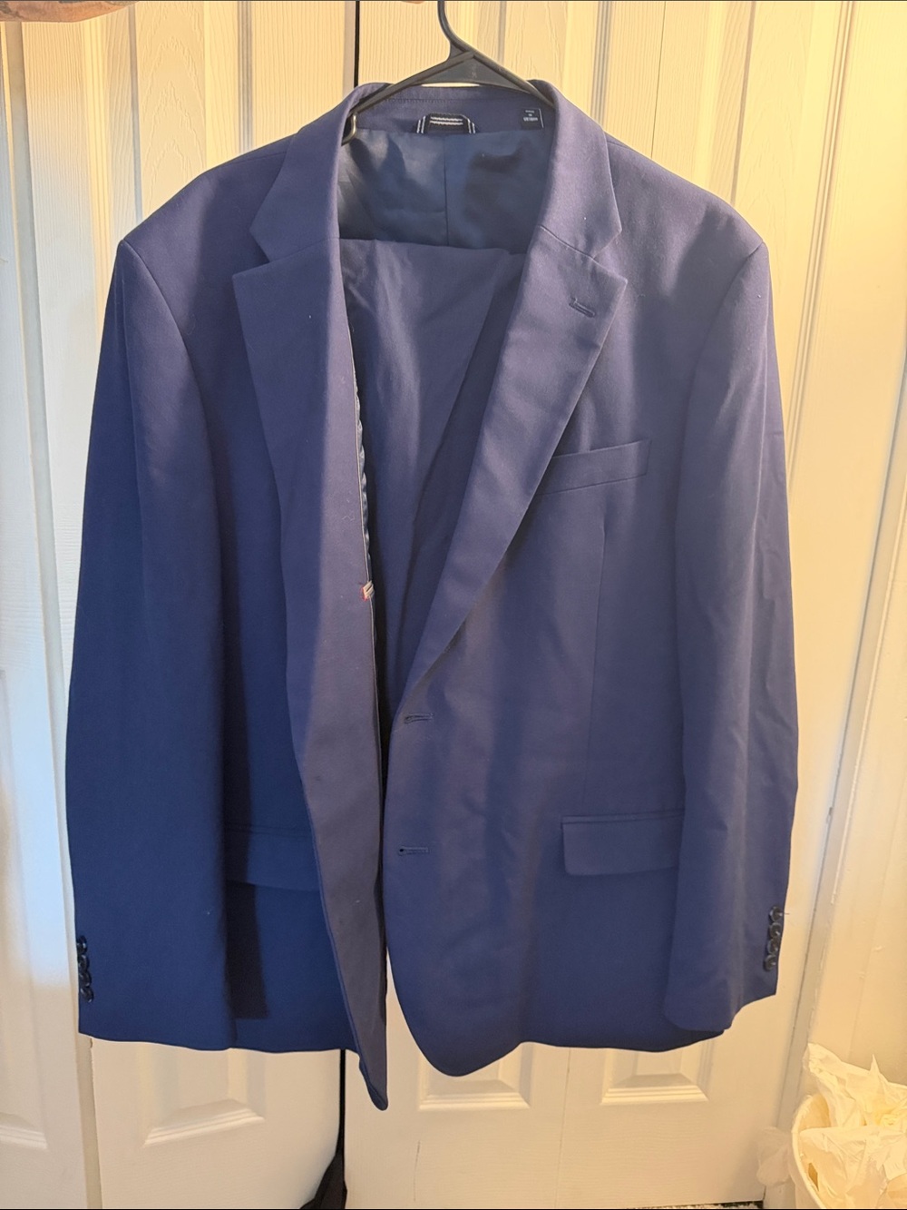 Men's Navy Blue Classic Suit Blazer - Unbranded